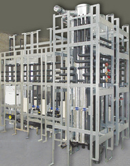 Komplette Installationswand.