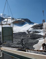 Einbringung der Bäder von oben 