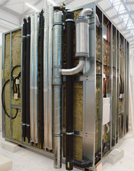 Fertigbad mit aufgesetzter Stranginstallation